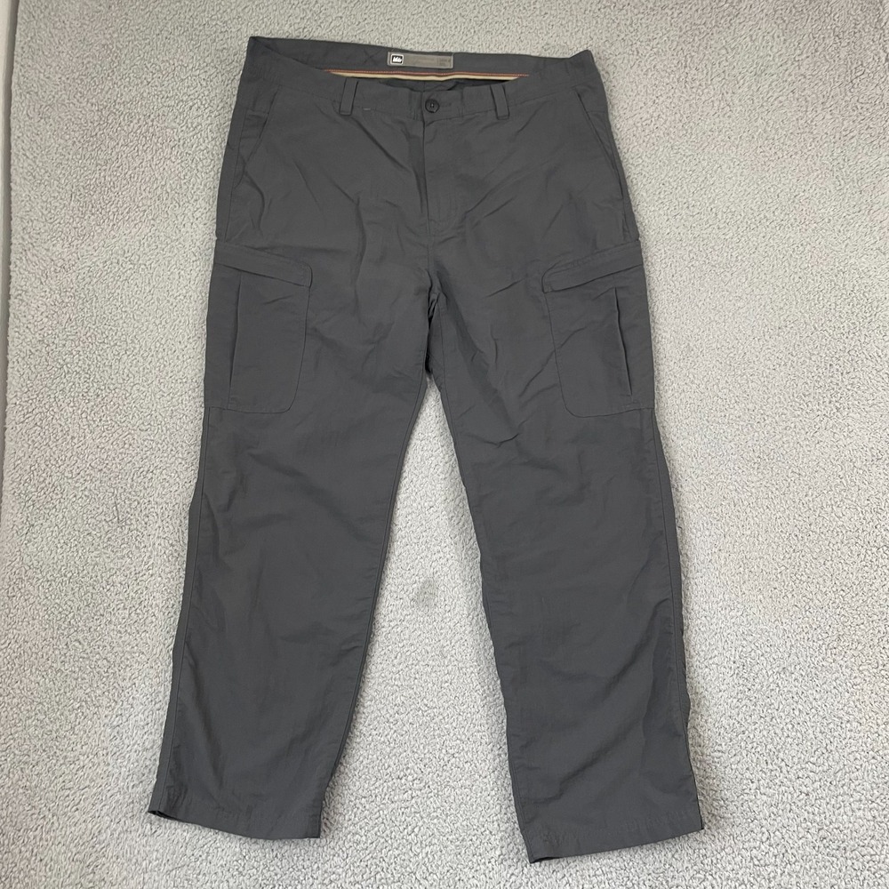 REI Cargo Pants Men 38x29 Gray Nylon Outdoor Hiking Gorpcore